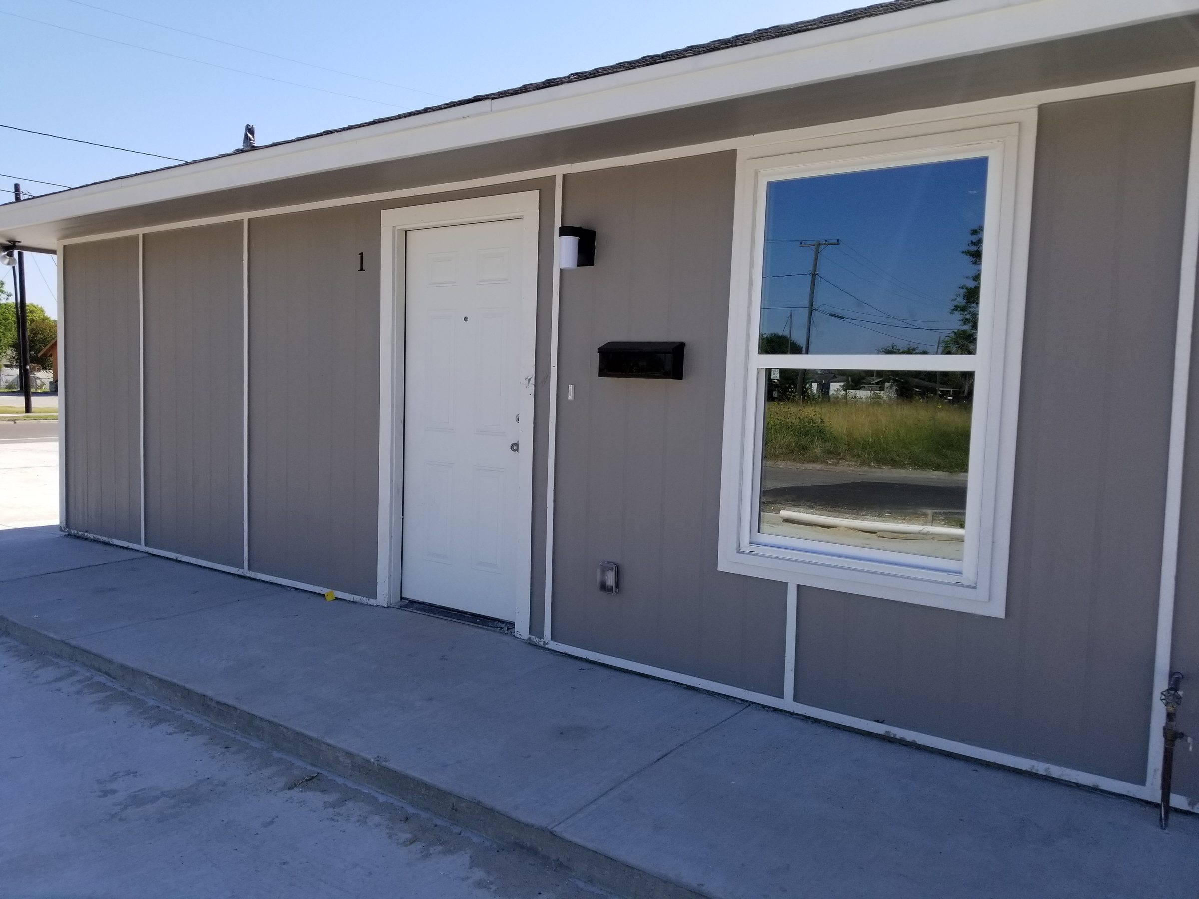 Row of managed rental units